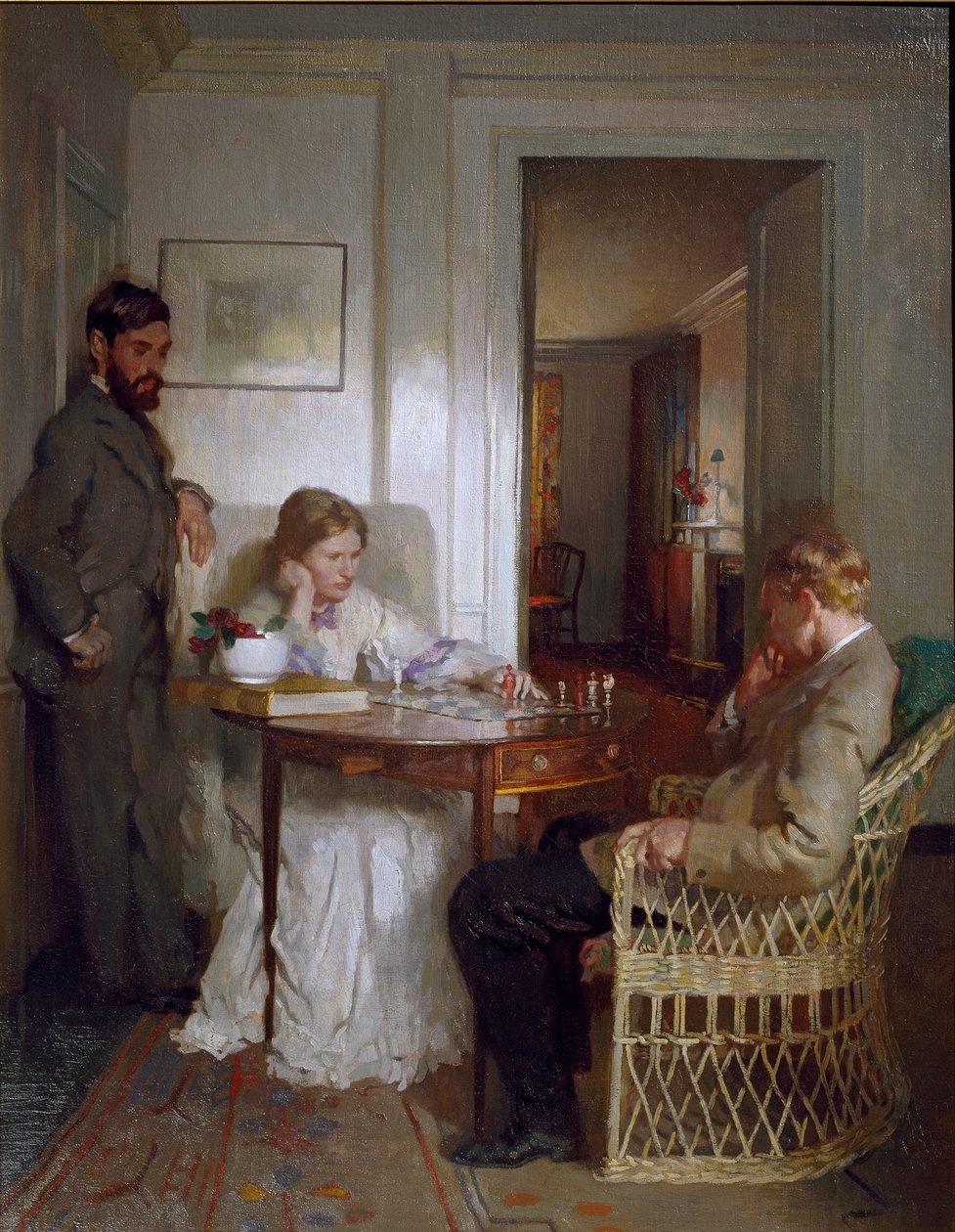 The Chess Players, før 1902 af William Newenham Montague Orpen