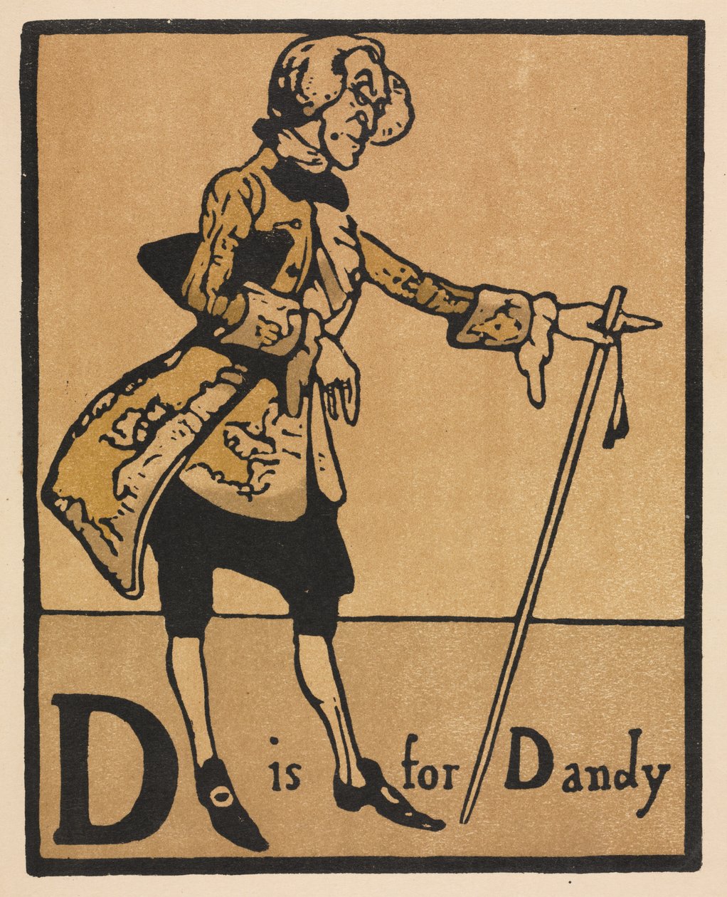 Et alfabet: D er for Dandy af William Nicholson