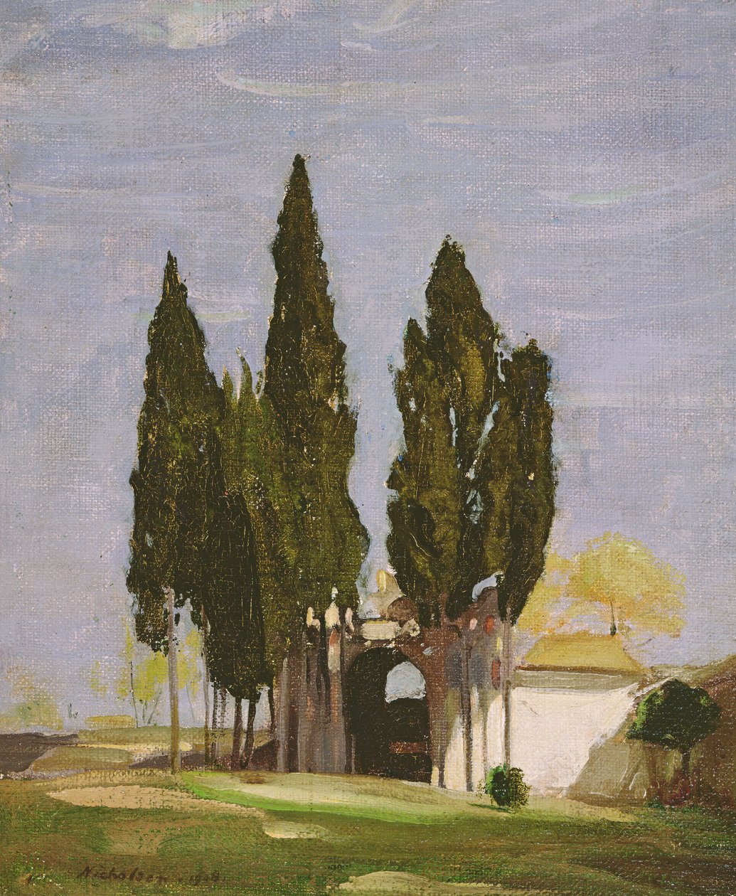 Cypresser, Palatinerhøjen, Rom af William Nicholson