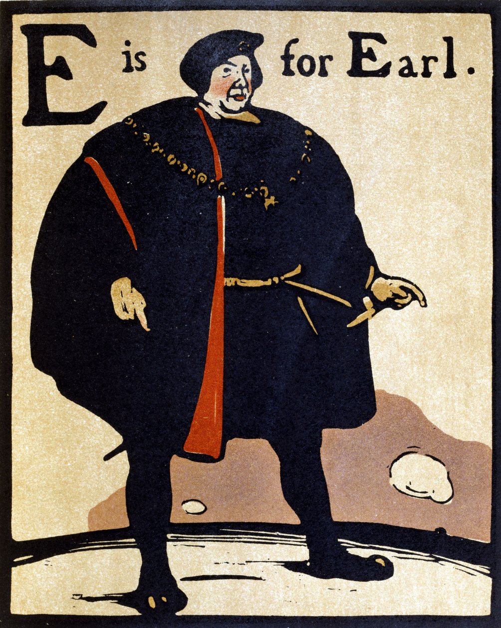 E er for Earl, illustration fra 