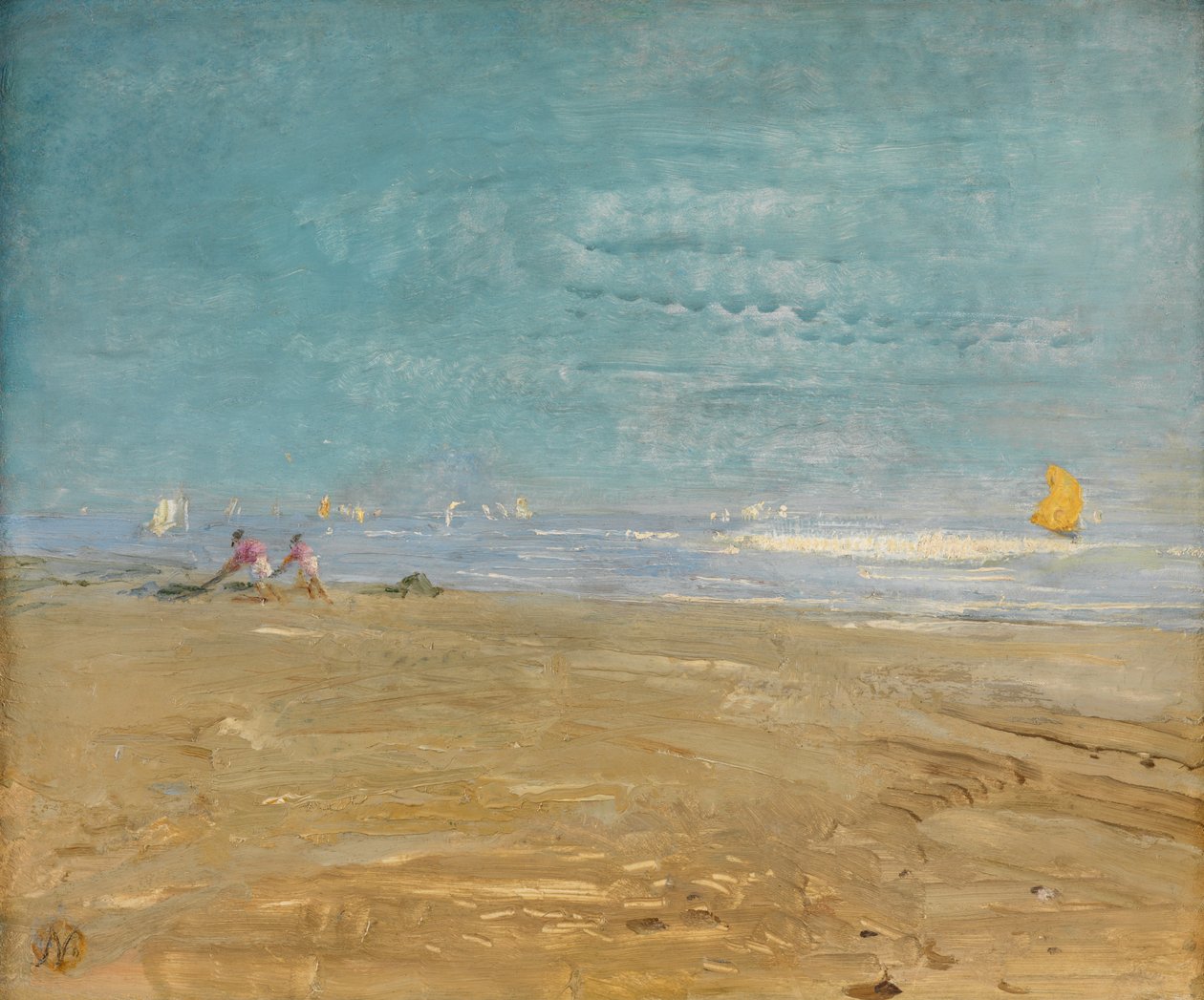 End of the Season, Sirocco: The Lido (olie på panel) af William Nicholson