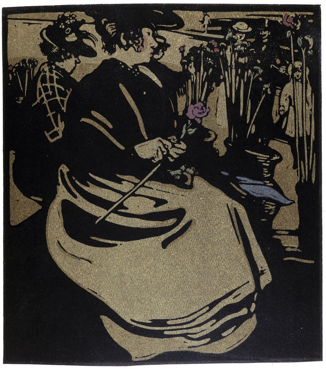 Flower Merchant, London i "" Types of London"", af William Nicholson (1872-1949) af William Nicholson