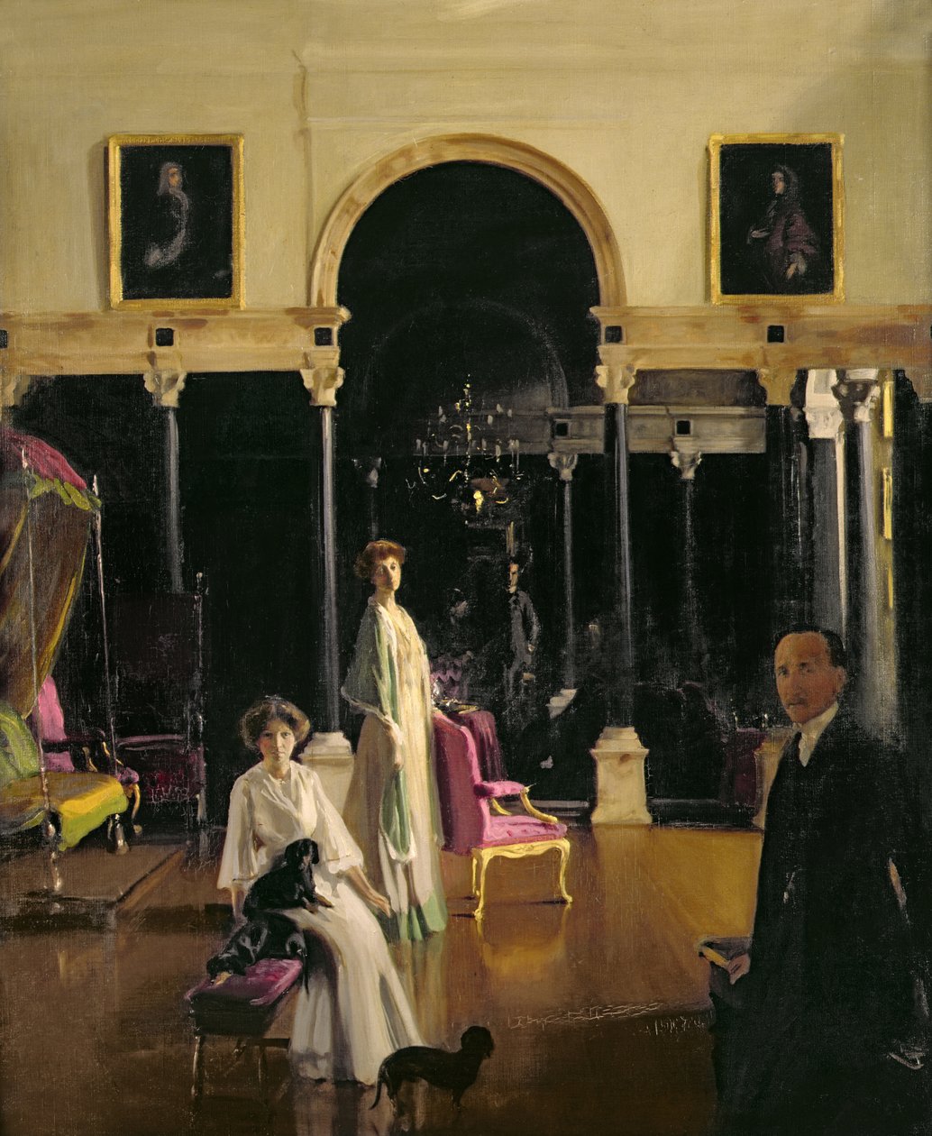 Gruppeportræt af jarlen af Plymouths familie af William Nicholson