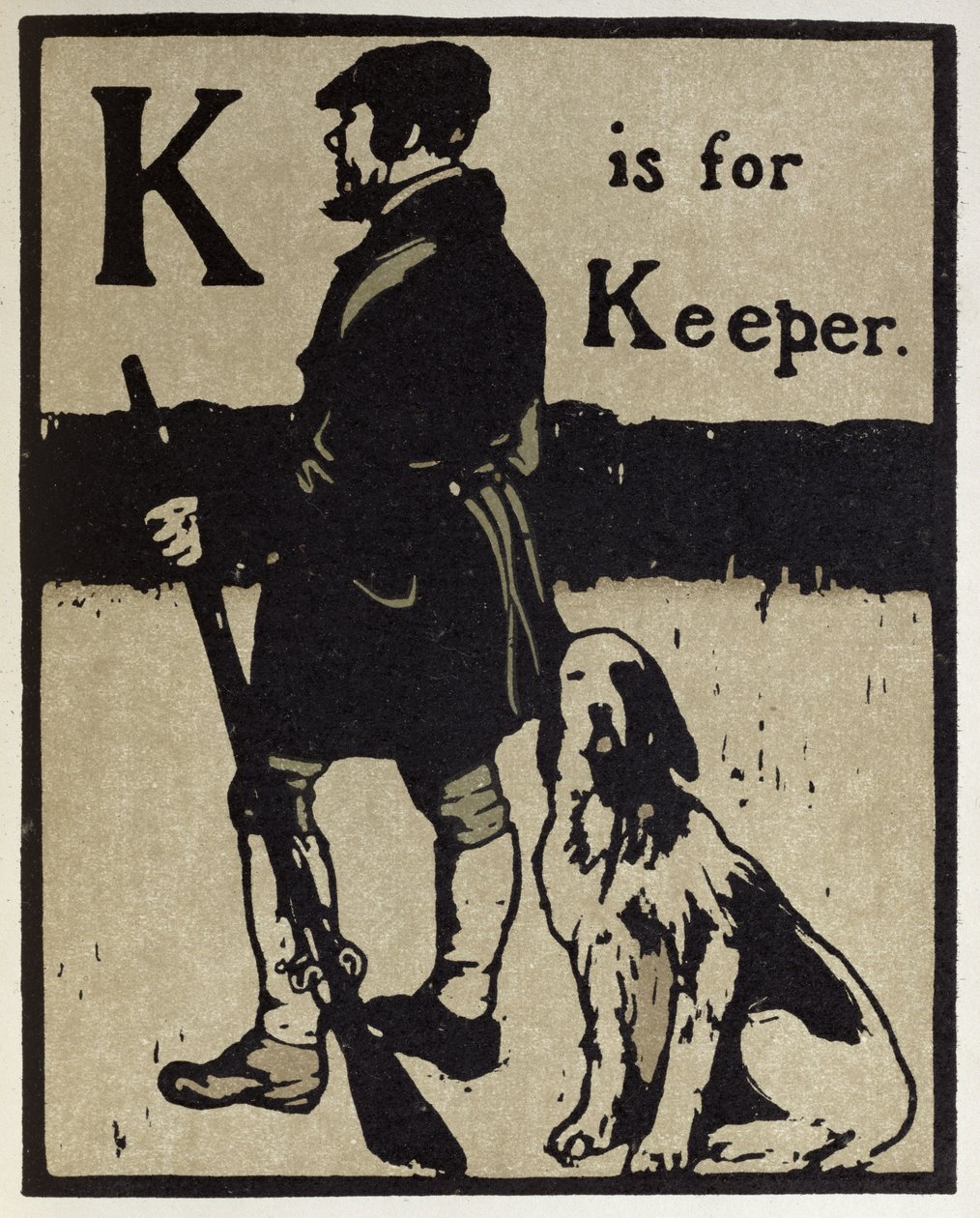 K er for Keeper, illustration fra 