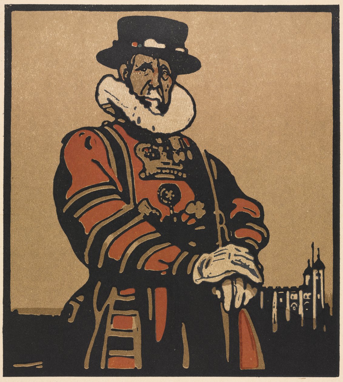 London typer: Beefeater af William Nicholson