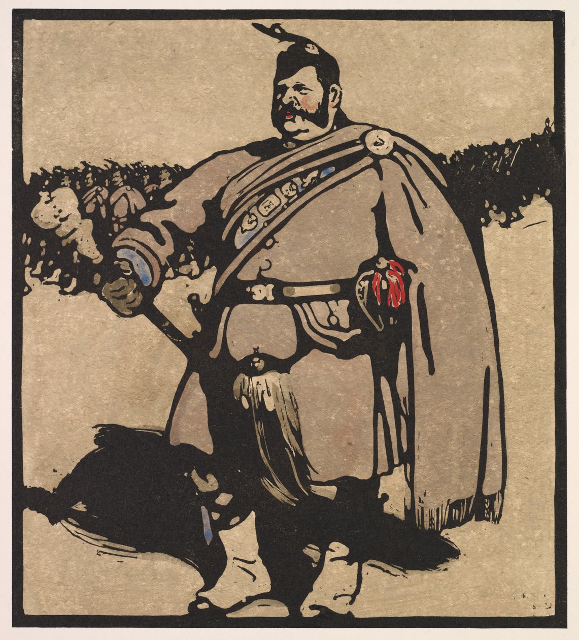 London-typer: Drum-Major af William Nicholson