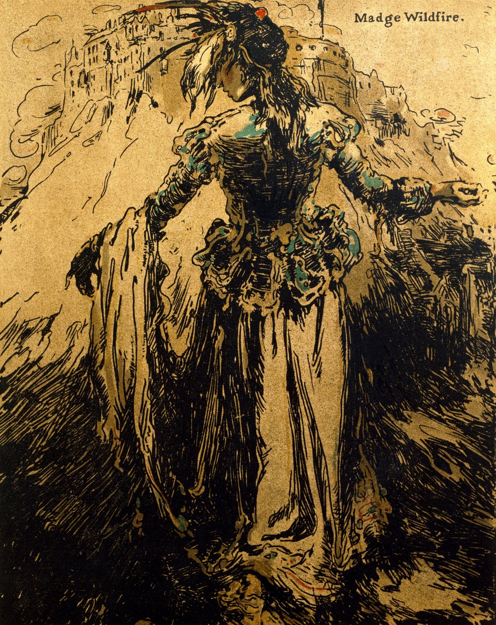 Madge Wildfire, illustration fra 