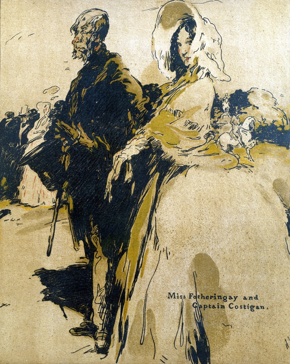 Miss Fotheringay og kaptajn Costigan, illustration fra 