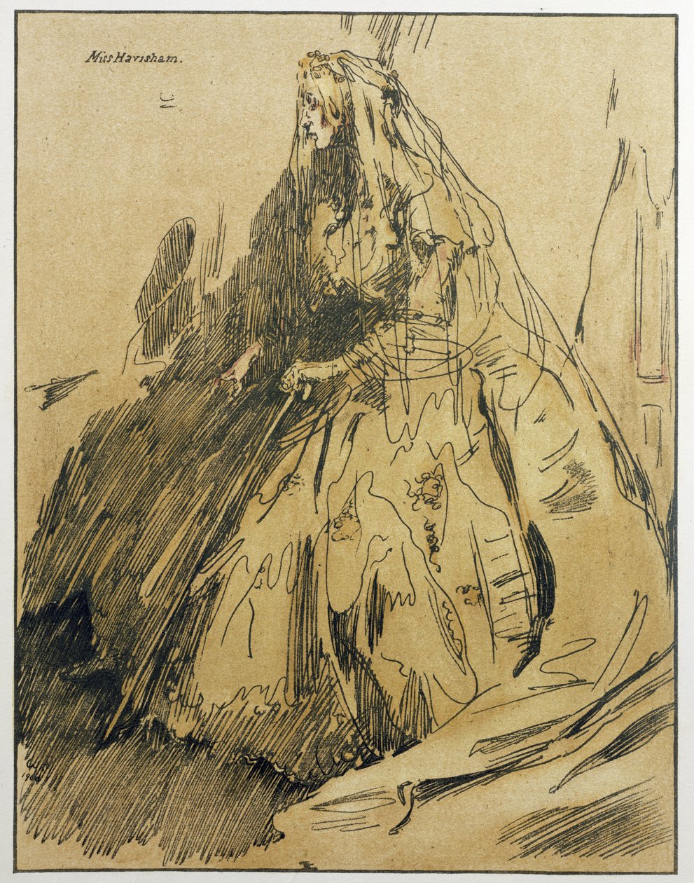 Miss Havisham, illustration fra 