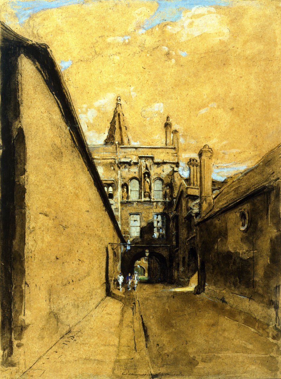 New College Lane Gate af William Nicholson