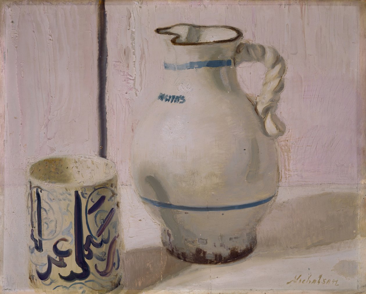 Lyserødt stilleben med kande, 1935-36. af William Nicholson