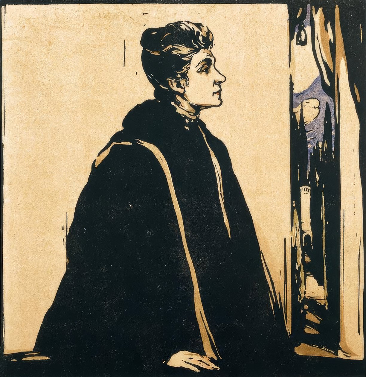 Portræt af Eleonora Duse af William Nicholson