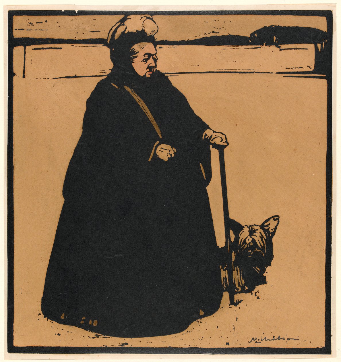 Dronning Victoria (træsnit) af William Nicholson