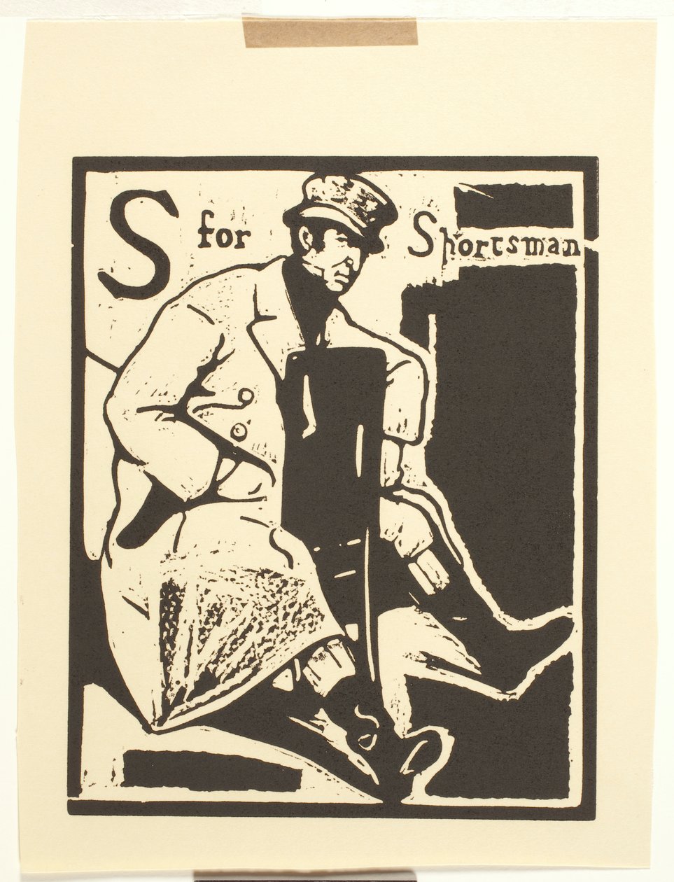 S er for Sportsman (træbloktryk på papir) af William Nicholson