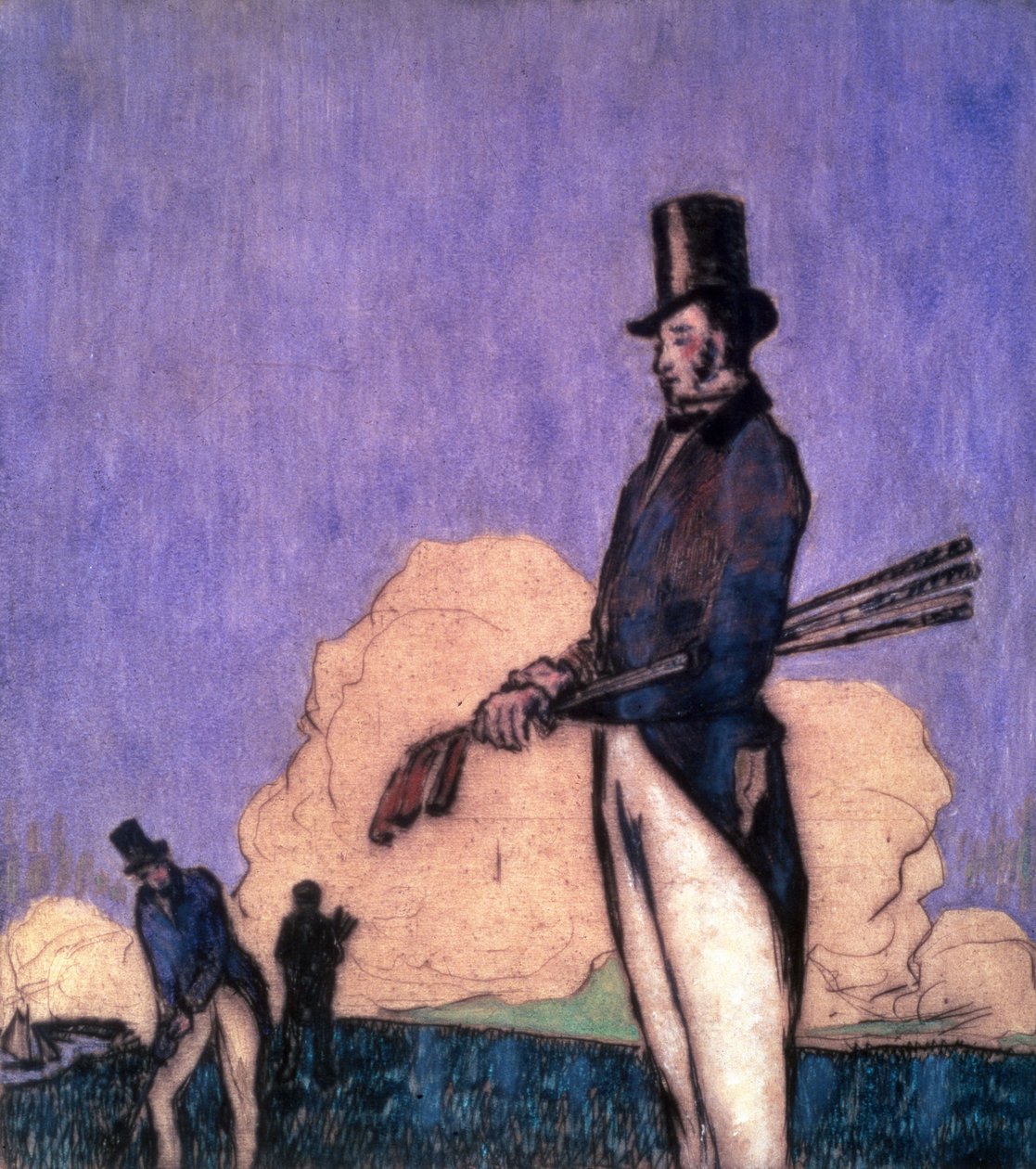 Undersøgelse af golfspillere af William Nicholson