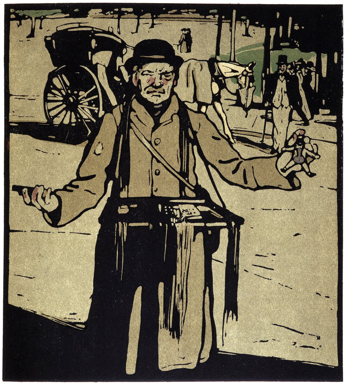 Toy Merchant, London - i "" Types of London"", af William Nicholson (1872-1949), red. Floury af William Nicholson
