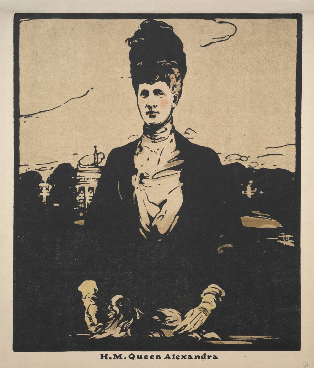 Tolv portrætter (anden serie): H. M. Dronning Alexandra af William Nicholson