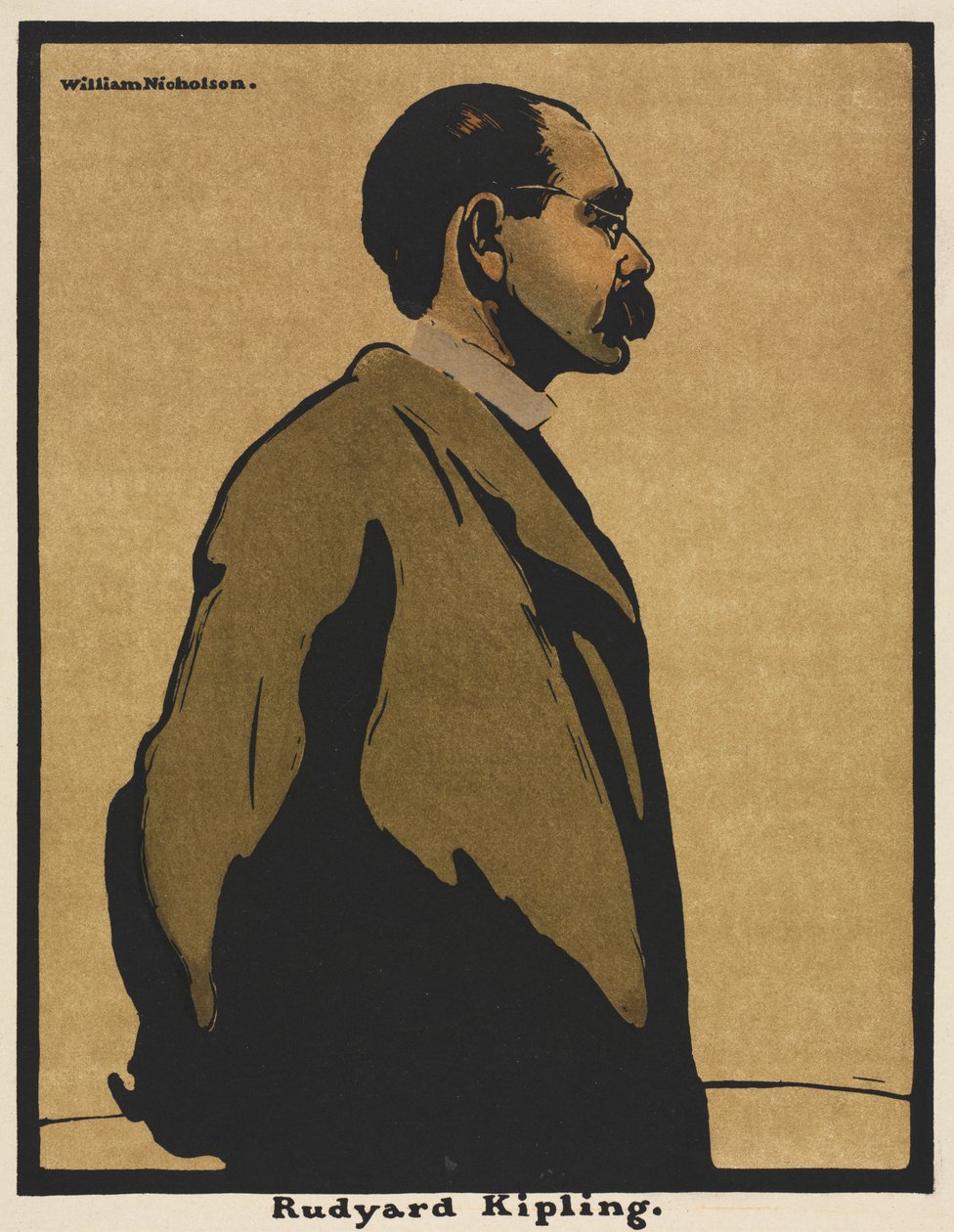 Tolv portrætter: Rudyard Kipling af William Nicholson