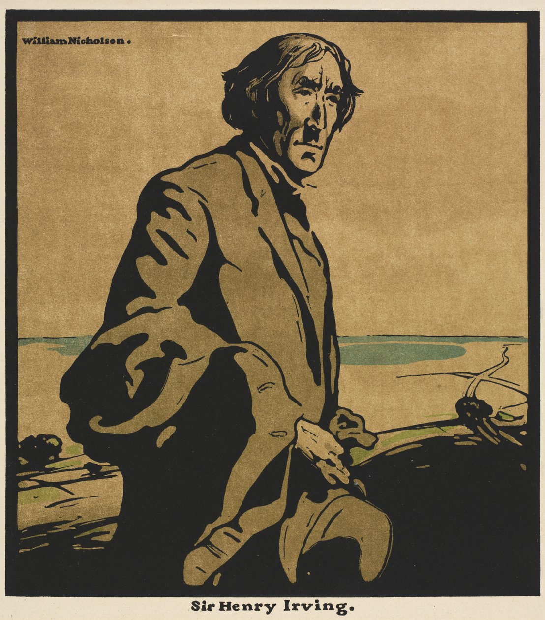 Tolv portrætter: Sir Henry Irving af William Nicholson