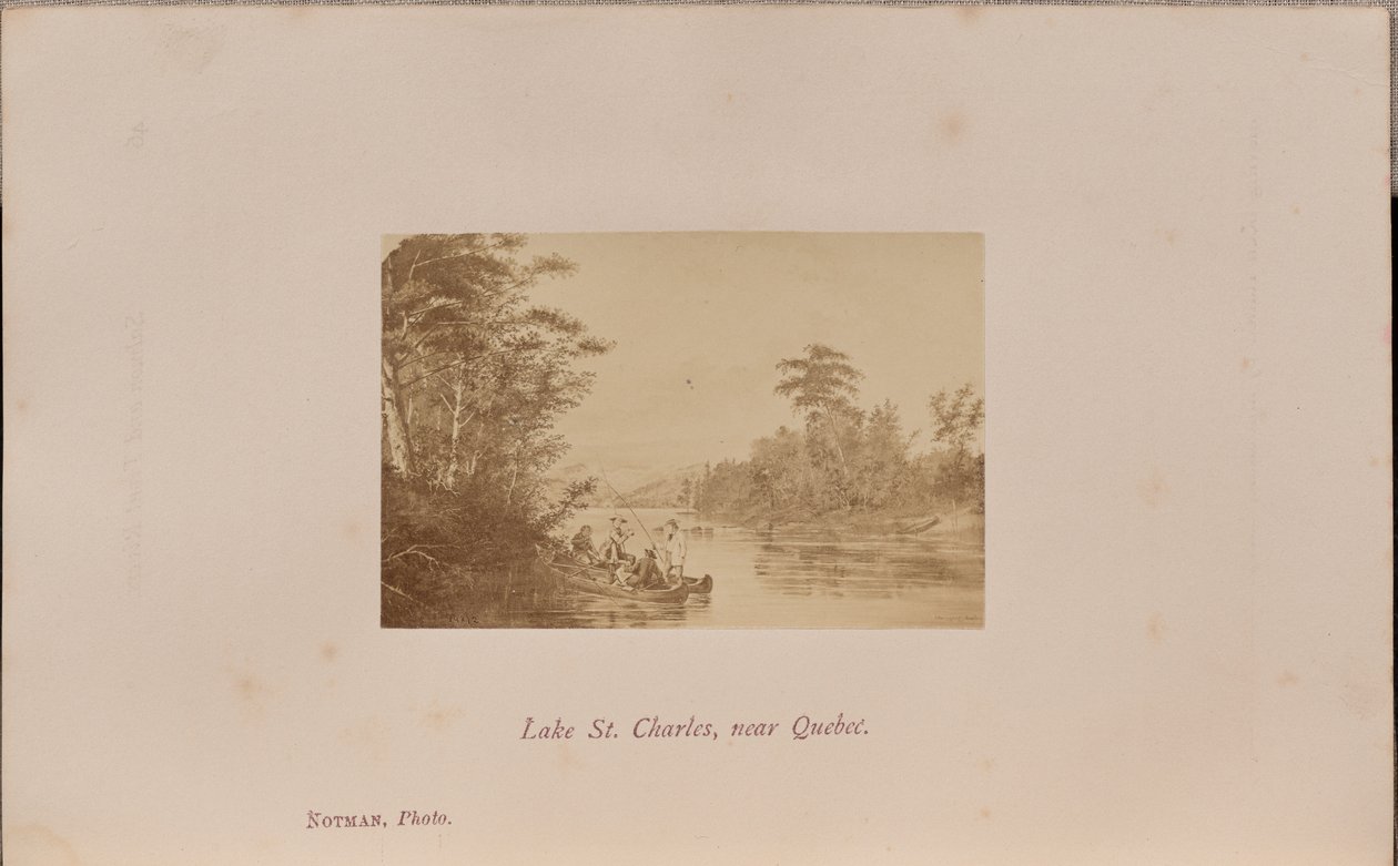 Lake Saint Charles, nær Quebec af William Notman