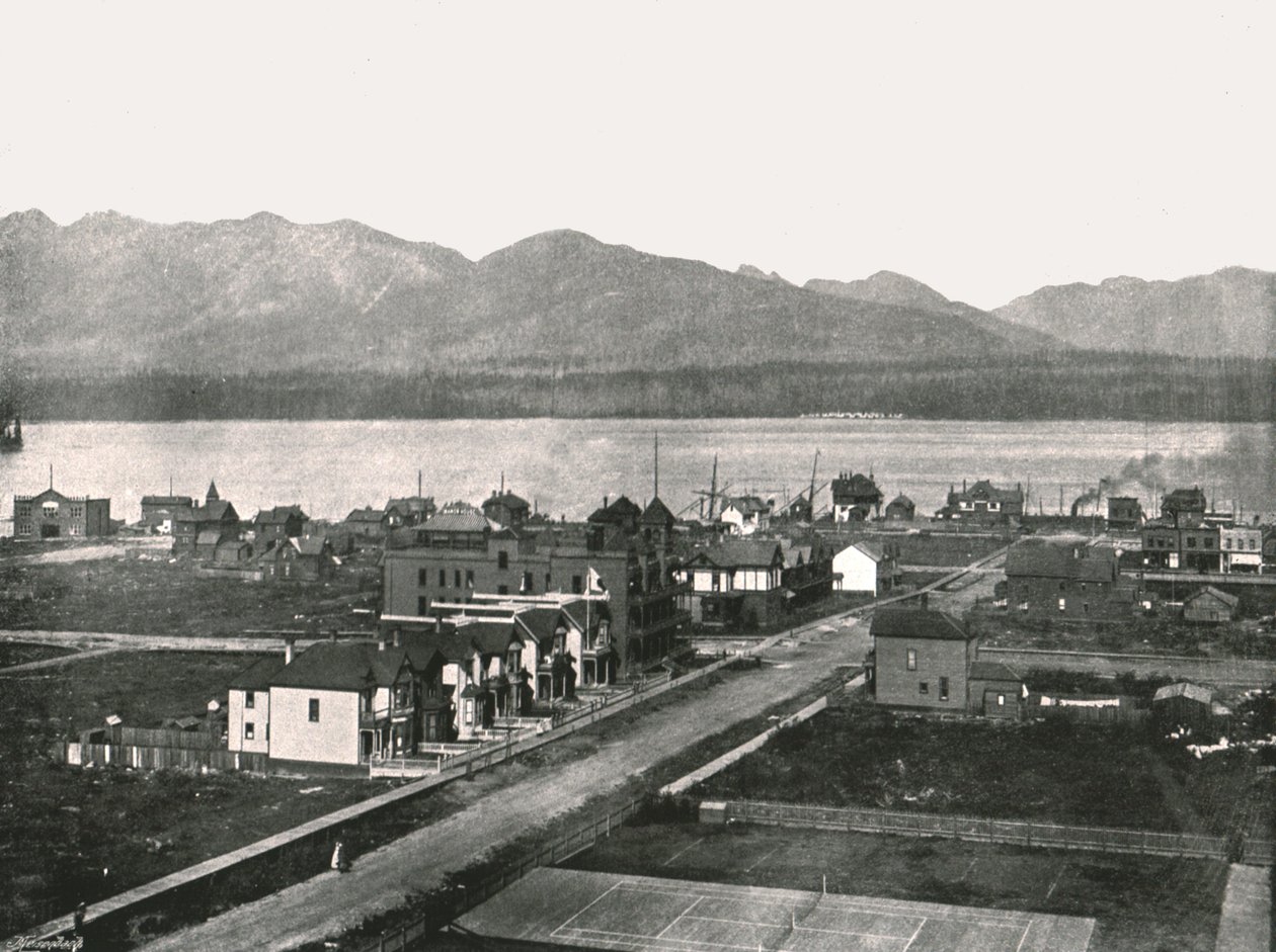 Havnen, Vancouver, Canada, 1895. af William Notman and Son
