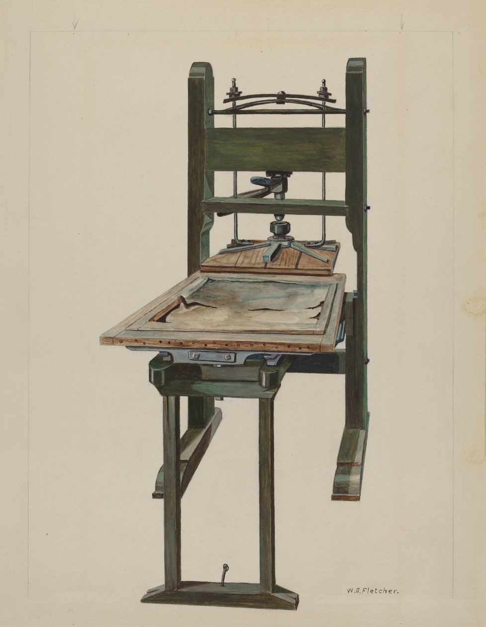 Tryk, c. 1937. af William O. Fletcher