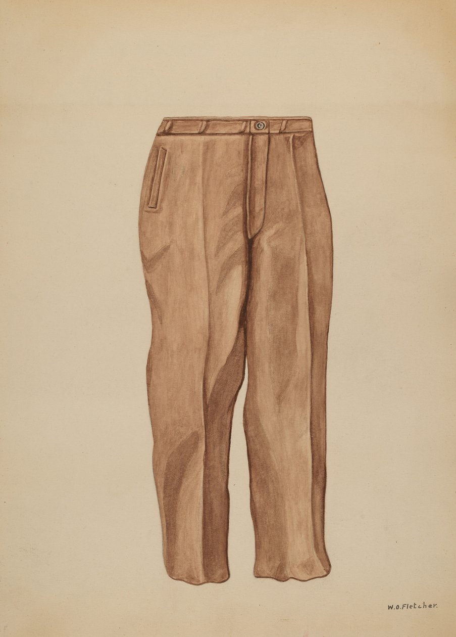 Bukser, ca. 1937. af William O. Fletcher