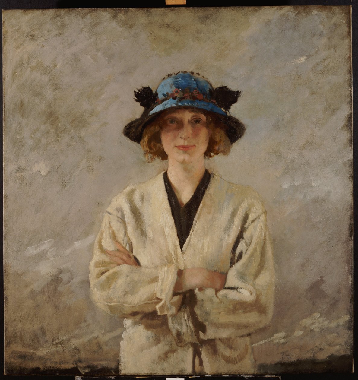 Pige i en blå hat, 1912 af William Orpen