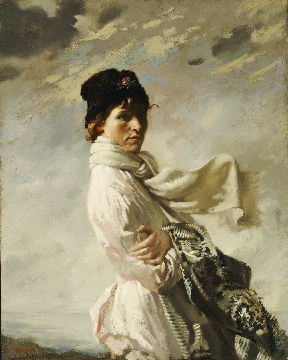 I Dublin Bay: Portræt af kunstnerens kone, 1909 af William Orpen