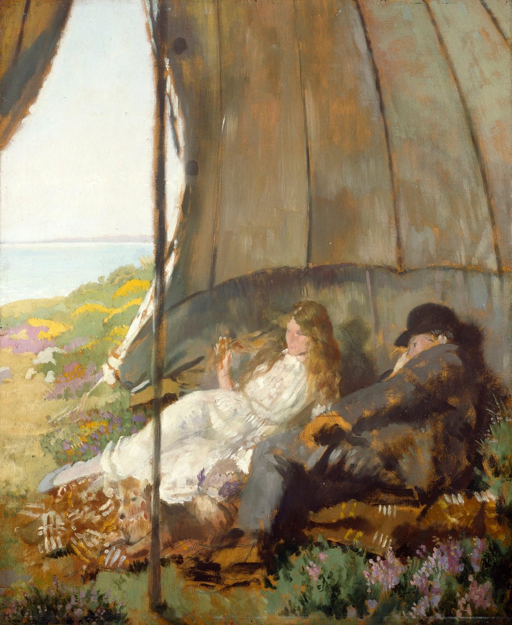 Ser på havet af William Orpen