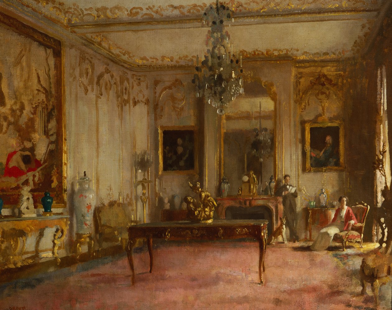 Park Lane interiør af William Orpen