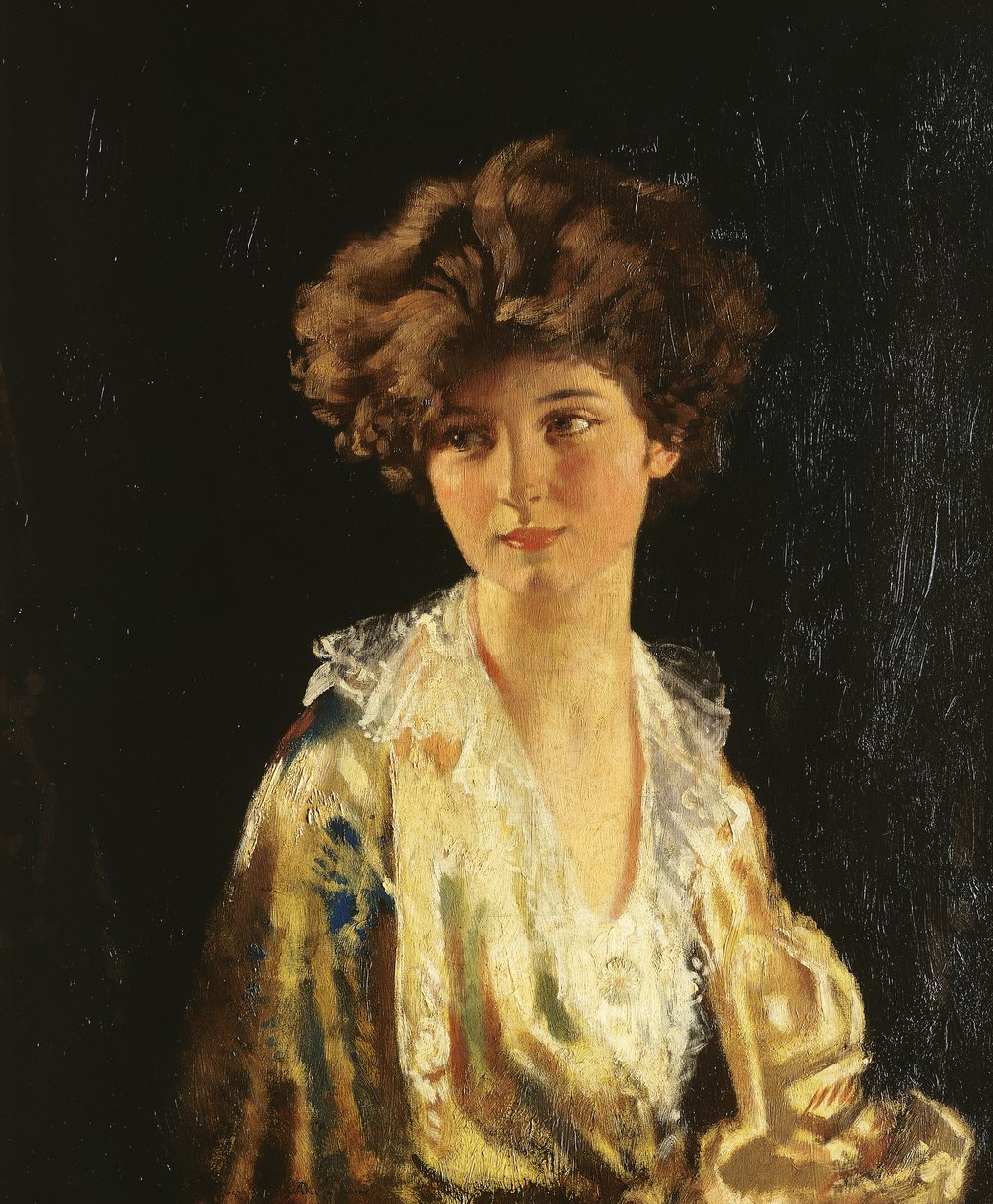 Portræt af Lady Evelyn Herbert, halv længde, af William Orpen