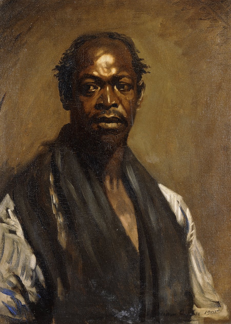 Portræt af en neger, af William Orpen
