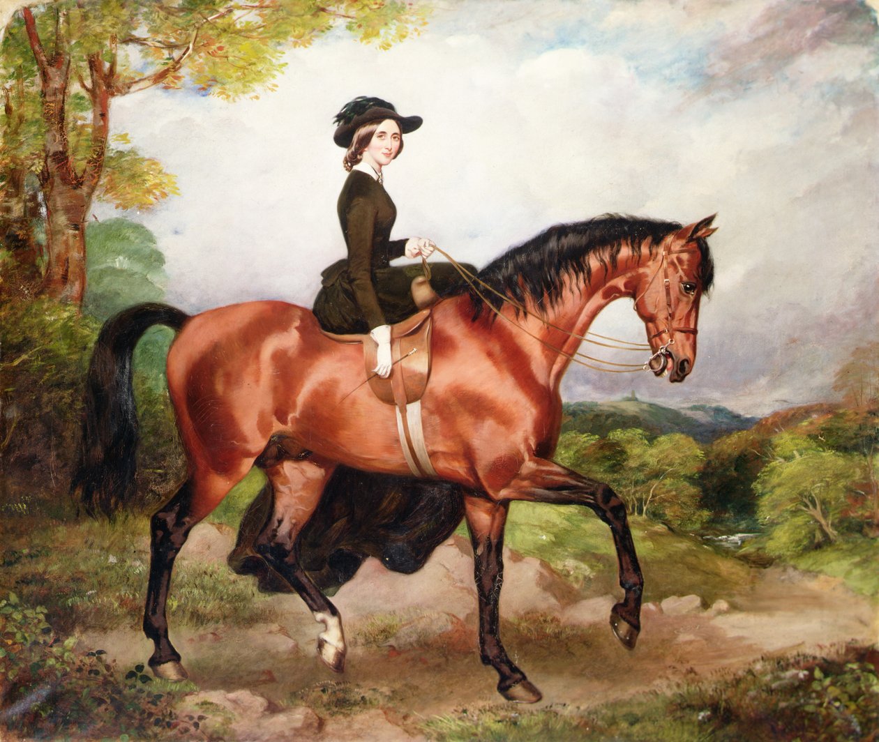 Portræt af Mrs Thomas Conolly fra Castletown Co.Kildare (olie på lærred) af William Osbourne