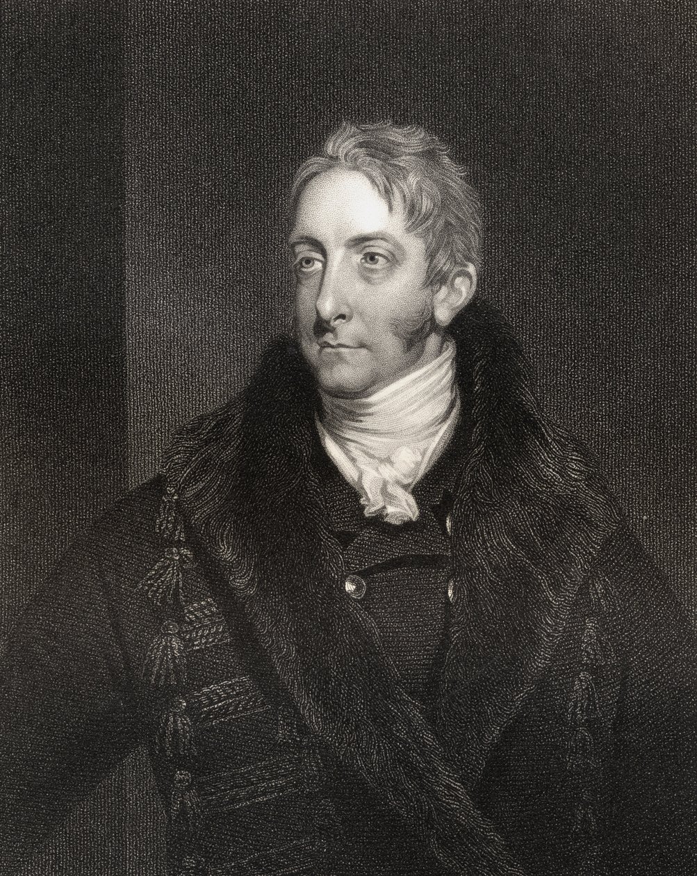 Cropley Ashley Cooper, 6. jarl af Shaftesbury, graveret af W. Holl (1807-71), fra 