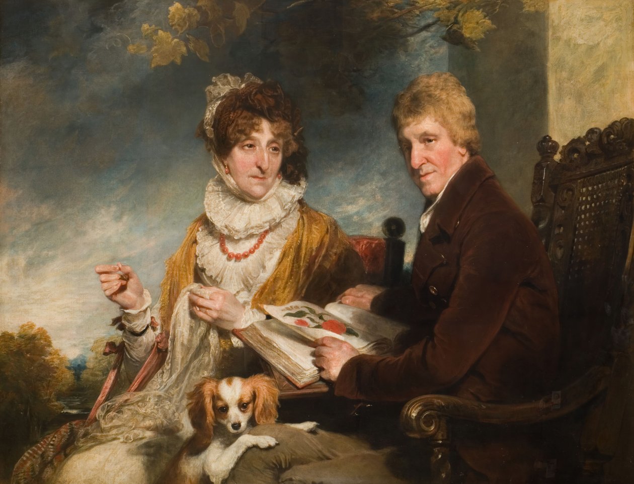 Portræt af en mand og en kvinde, 1818. af William Owen