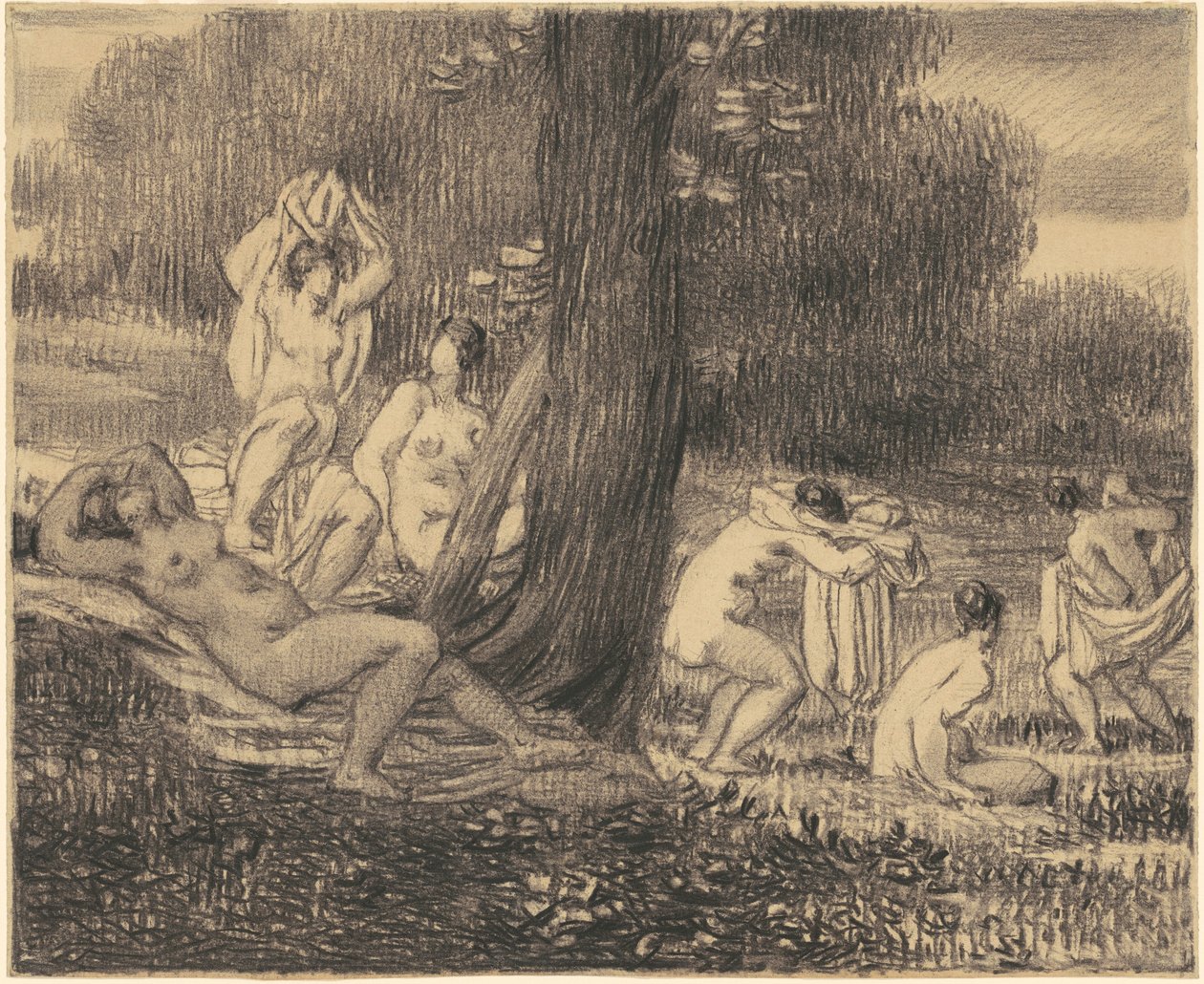 Badende af William P. Babcock