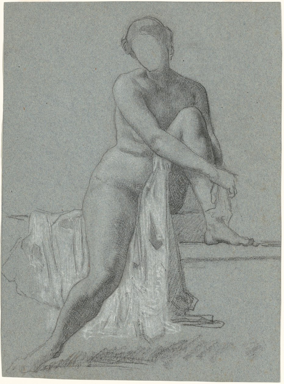 Siddende nøgen af William P. Babcock