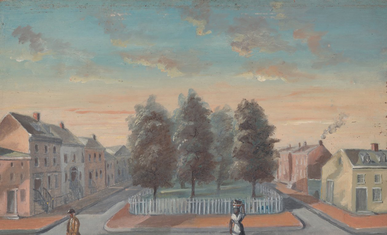 Bagte pærer i Duane Park, 1870