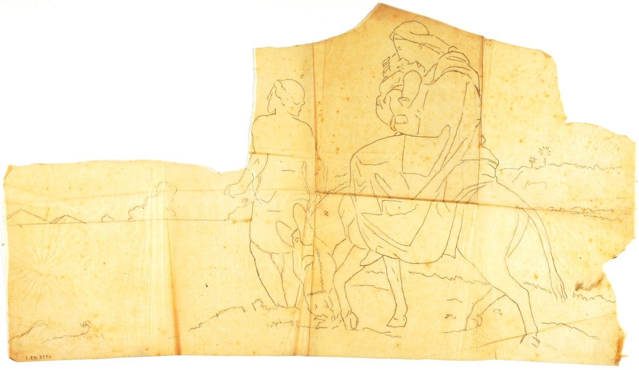 Flugten til Egypten (figurstudie) af William Page