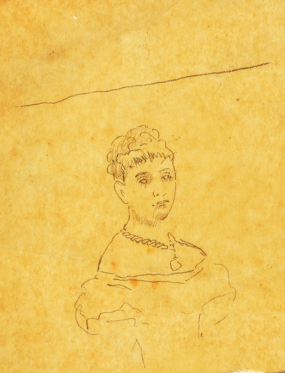 Dame i aftenkjole med figur af Venus fra Milo af William Page