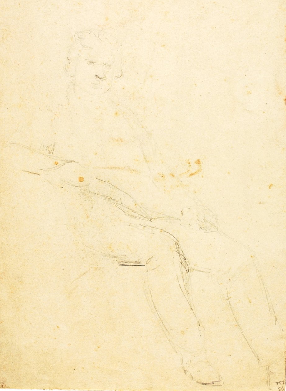 Siddende mandlig figur af William Page