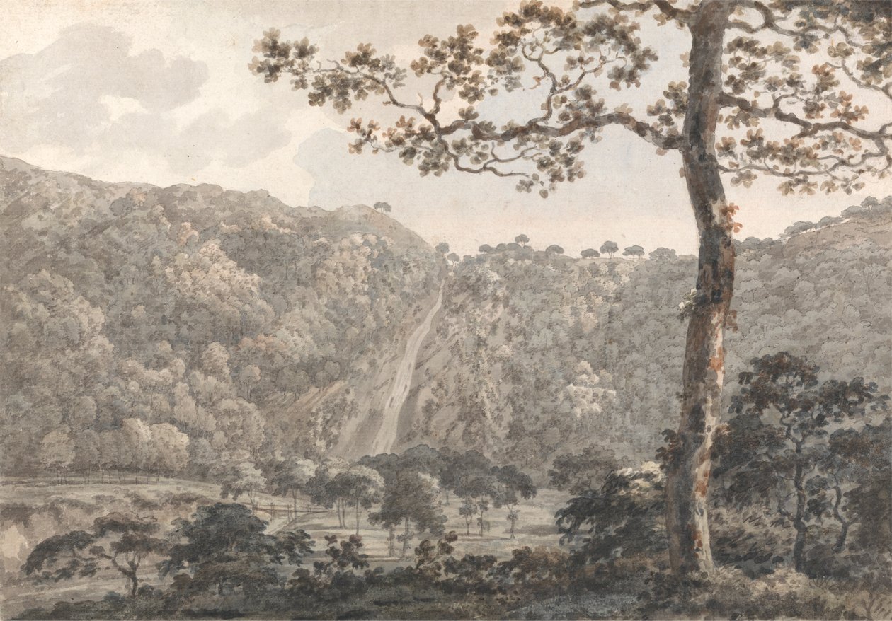 Vandfaldene ved Powerscourt, Co. Wicklow, Irland af William Pars