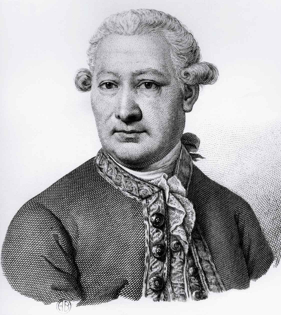 Portræt af Giovanni Alessandro Brambilla (1728-1800), baron af Carpiano, italiensk anatom, patolog og læge, gravering af Nicolas Toussaint Charlet