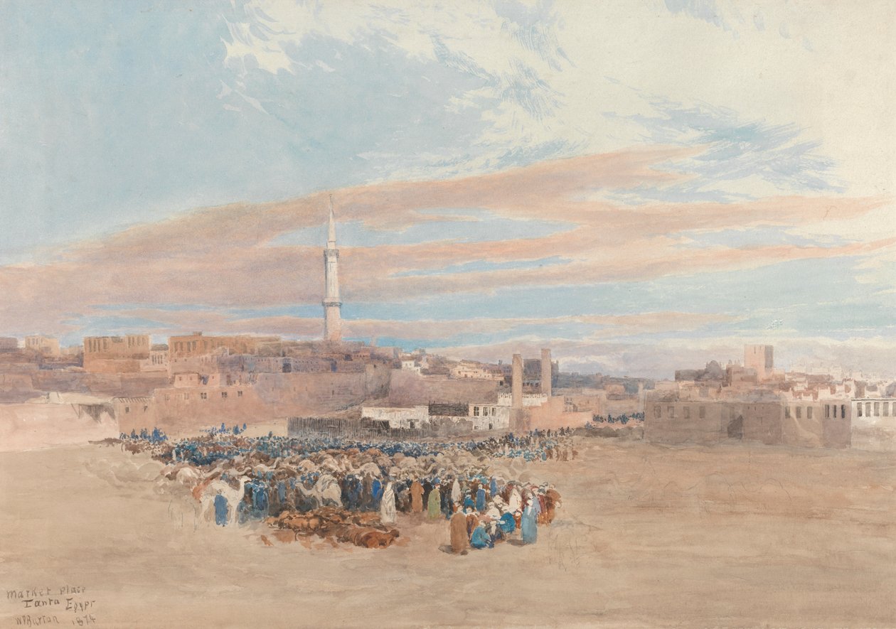 Markedspladsen, Tanta, Egypten af William Paton Burton