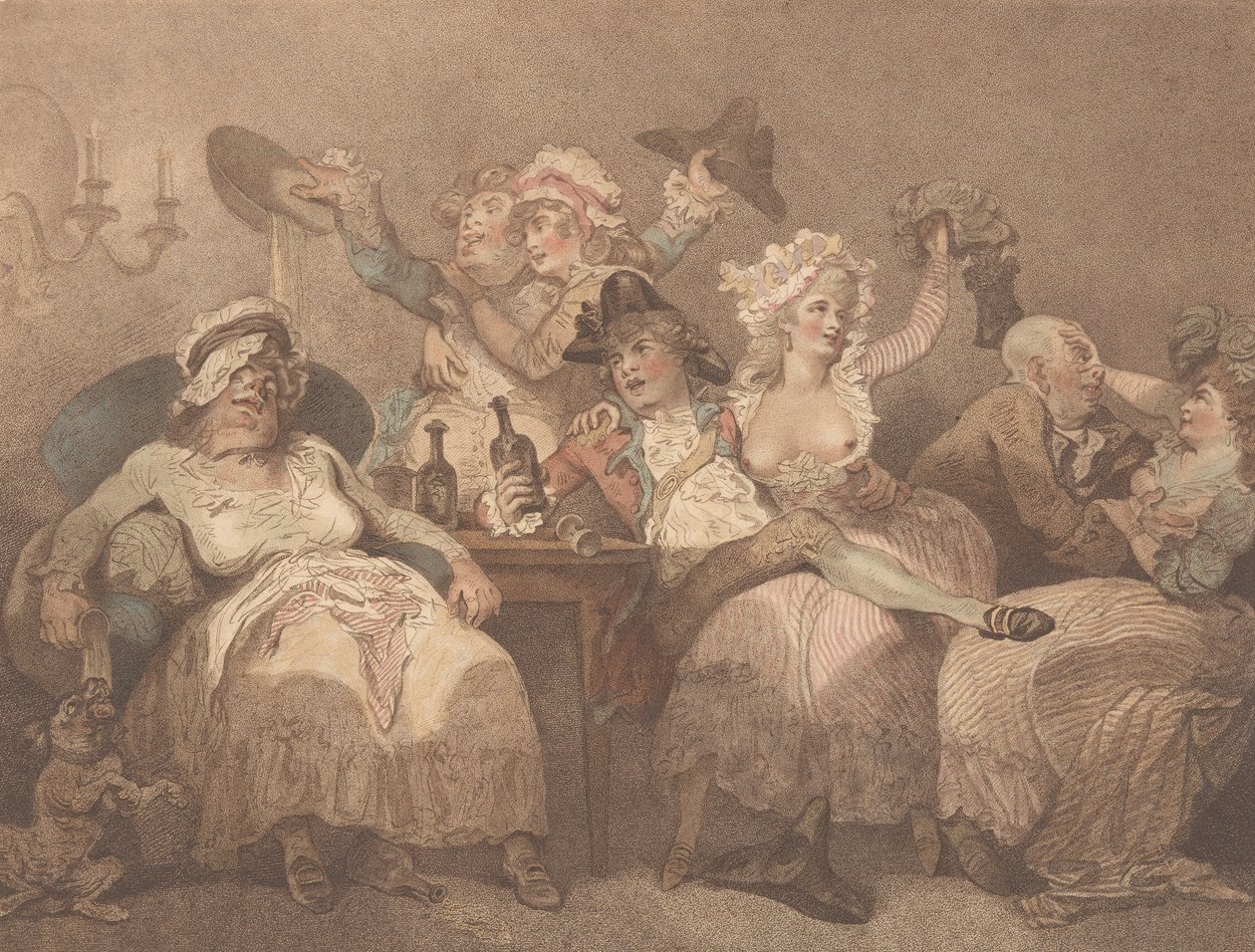 En skitse fra naturen, 24. januar 1784. af William Paulet Carey