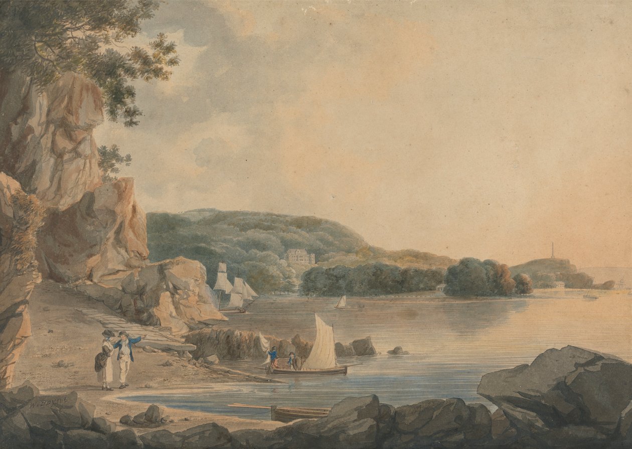 Britten Ferry, Mount Edgecombe af William Payne