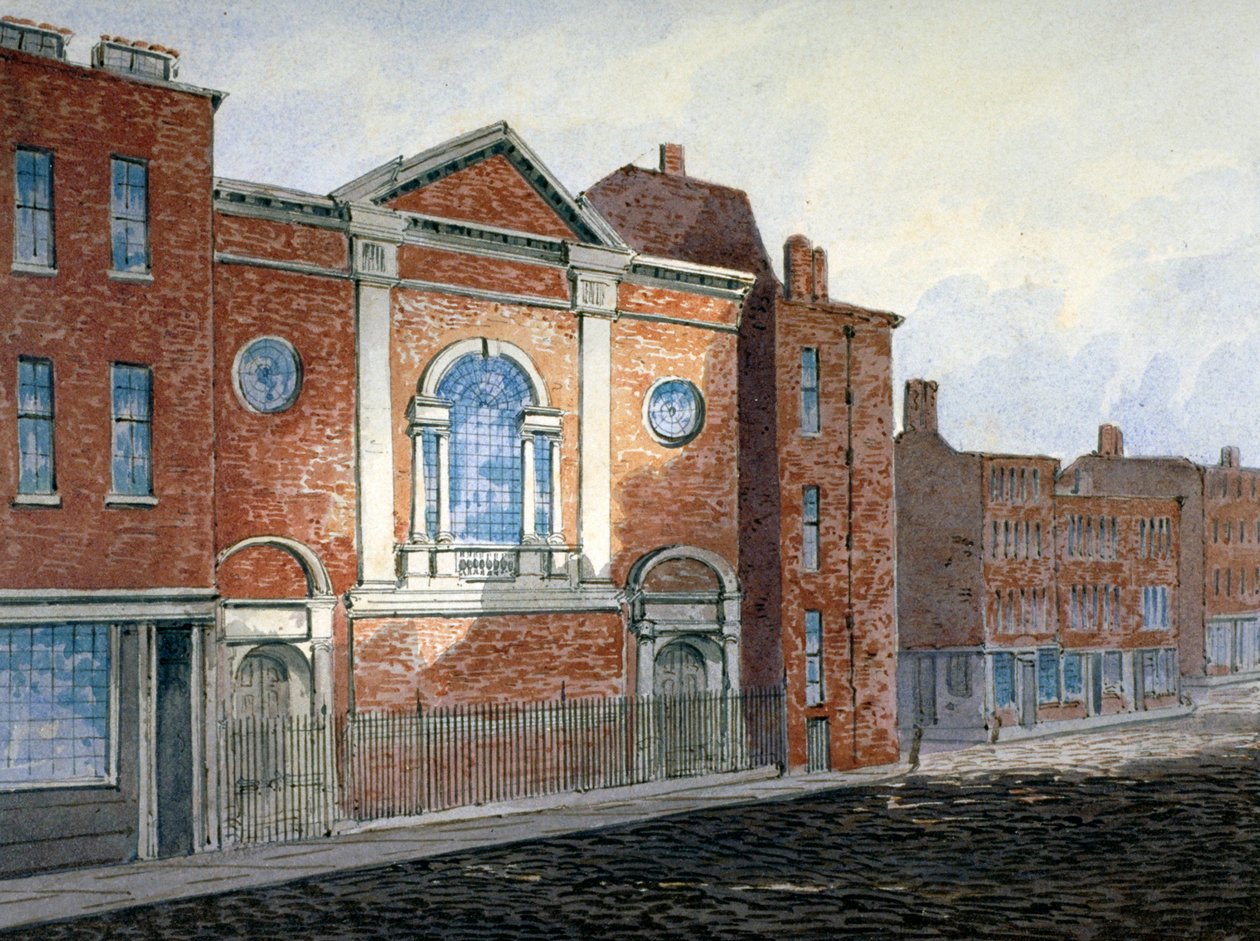Church of St Alfege, London Wall, London, c1814 af William Pearson