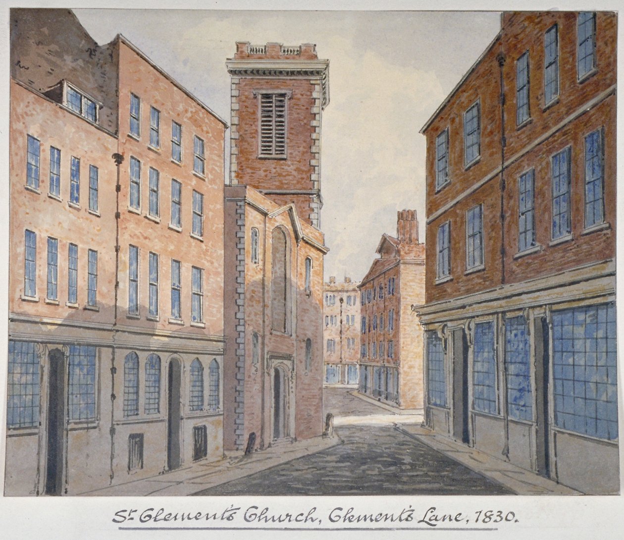Church of St Clement, Eastcheap, City of London, 1830 af William Pearson