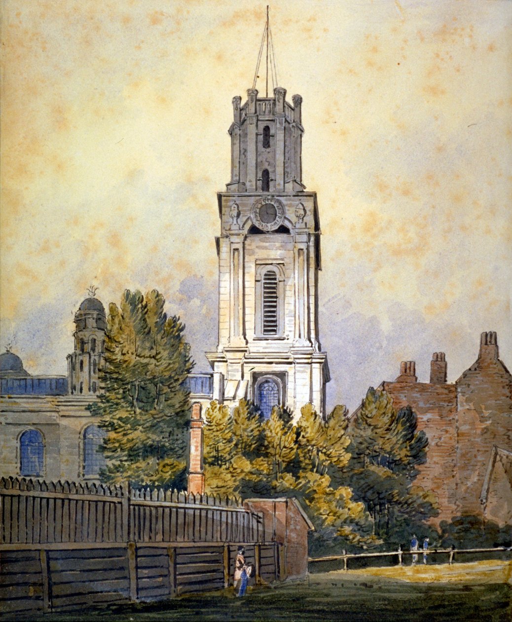 Church of St George in the East, Stepney, London, c1815 af William Pearson